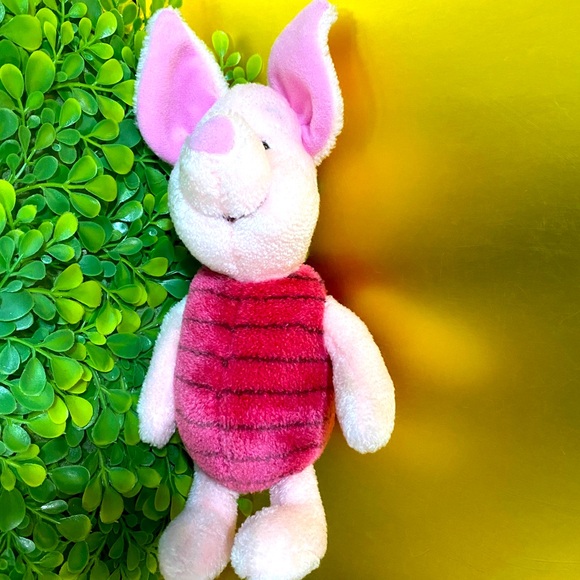 DISNEY WINNIE THE POOH PIGLET BEANY PLUSH POOH 100 ACRE COLLECTION GUND 9.5” - Picture 6 of 12